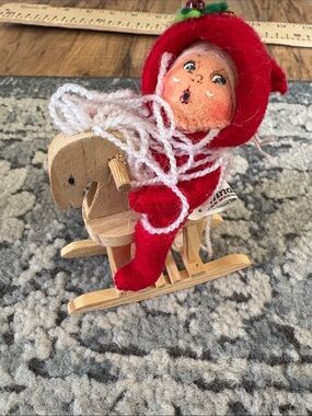 Annalee 3” Rocking PJ Kid Ornament (2008)